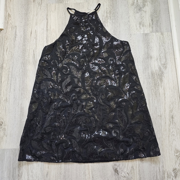 Show Me Your Mumu Holiday Glam Black Sequin Gomez Party Dress Small - Picture 3 of 9